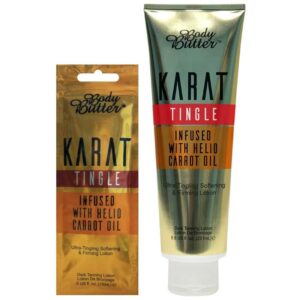 Karat Tingle Tanning Lotion – Infused with Helio Carrot Oil